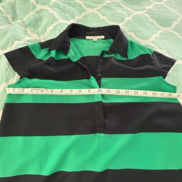 Loft blue and green striped top - Picture 4 of 6